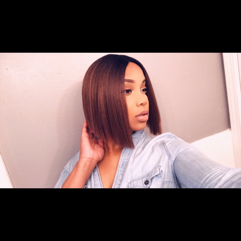 Mane Concept Brown Sugar Blunt Cut Bob